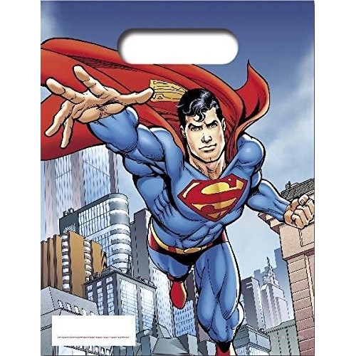 6 Bustine Superman - sacchettini