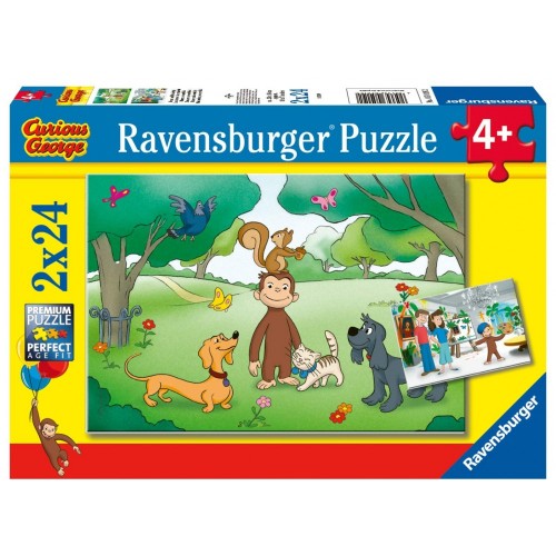2 Puzzle Curioso come George - Ravensburger