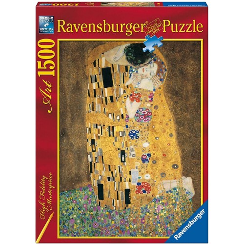 Puzzle Klimt, quadro Il Bacio da 1500 Pezzi - Ravensburg