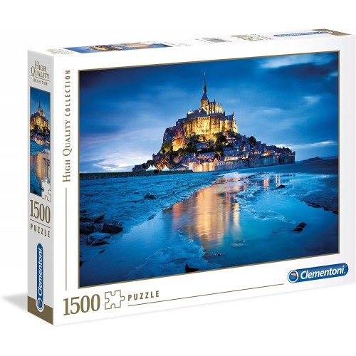 Puzzle Le Mont St.Michel di Notte High da 1550 pezzi - Clementoni
