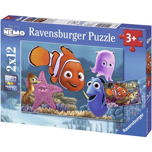 Set 2 puzzle di Nemo Disney da 12 pz - Ravensburger