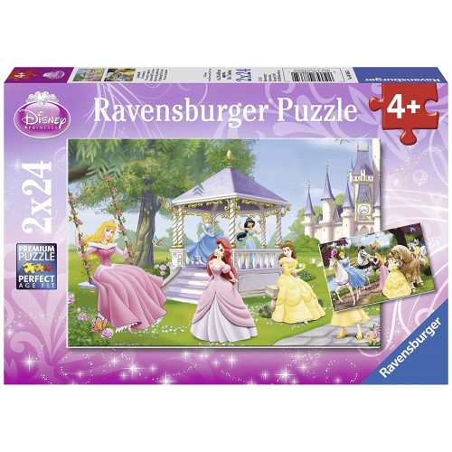 Set 2 puzzle Disney Princess da 24 Pezzi - Ravensburger