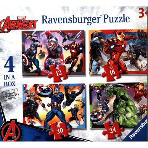 Set 4 puzzle Marvel Avengers - Ravensburger