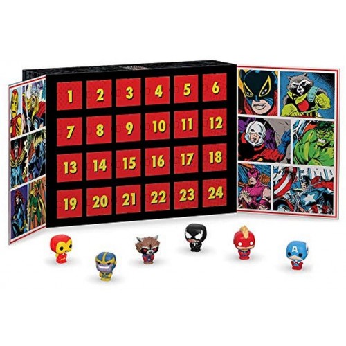 Calendario dell'avvento Marvel Avengers con 24 mini Funko pop