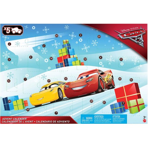Calendario dell'avvento Cars 3 Disney, con 24 regali
