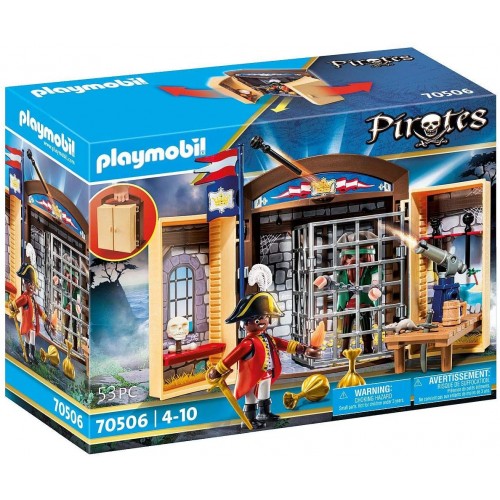 Playmobil - Avamposto della Marina con Pirata, giocattolo per bambini