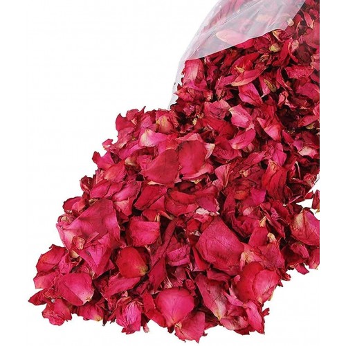 Petali fiori finti, rossi, bianchi, per decorazioni