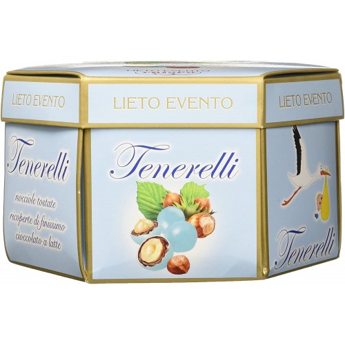 Confetti Tenerelli Lieto Evento, celesti, 4 conf. da 500gr (2kg)