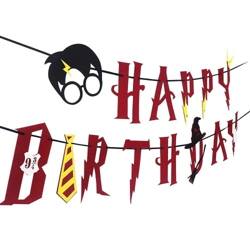 Ghirlanda Harry Potter in cartoncino, per feste e party