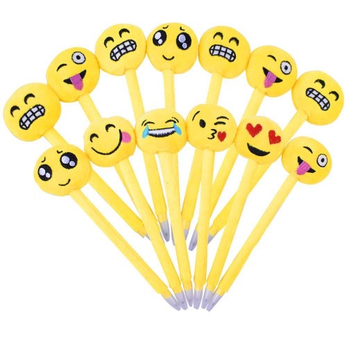 24 Penne a sfera Emoji - regalini di fine festa emoticons