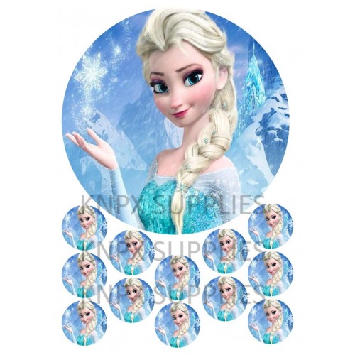 Mini cialde per Cupcakes Elsa