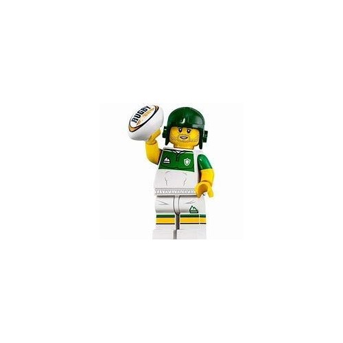 LEGO modellino giocatore rugby - football